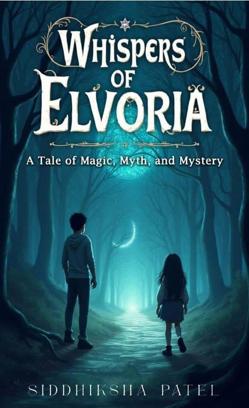 Book cover for Whispers of Elvoria by Siddhiksha Patel.
